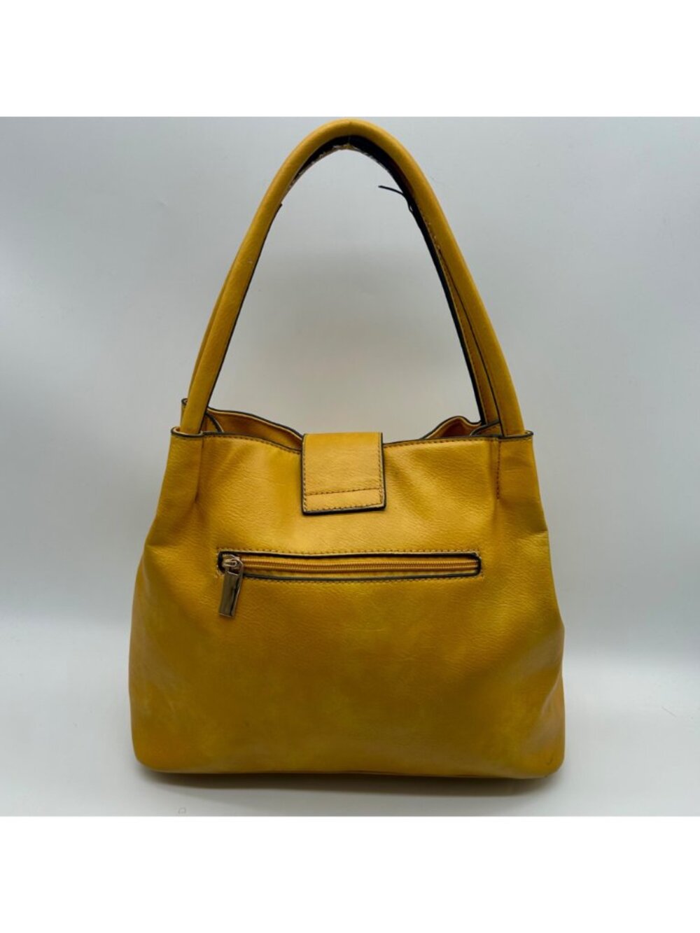 Unbranded Yellow Faux Leather Shoulder Bag - Picture 2 of 16